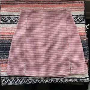 Brand New with Tags Brandy Melville Plaid Pink and Grey Skirt.